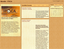 Tablet Screenshot of moodle.itoca.org